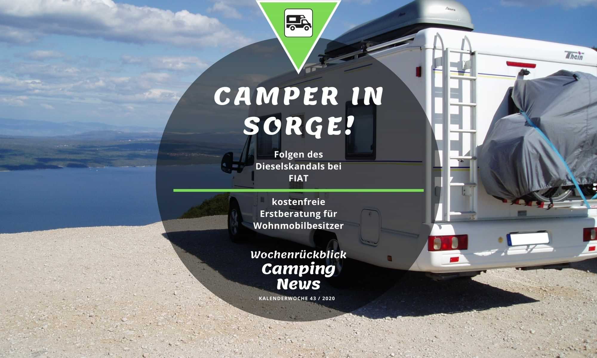 Dieselskandal auch bei Fiat | Camping News Wochenrückblick – KW43/2020