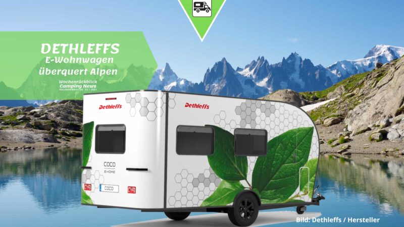 Alpenüberquerung mit einem Dethleffs E-Wohnwagen