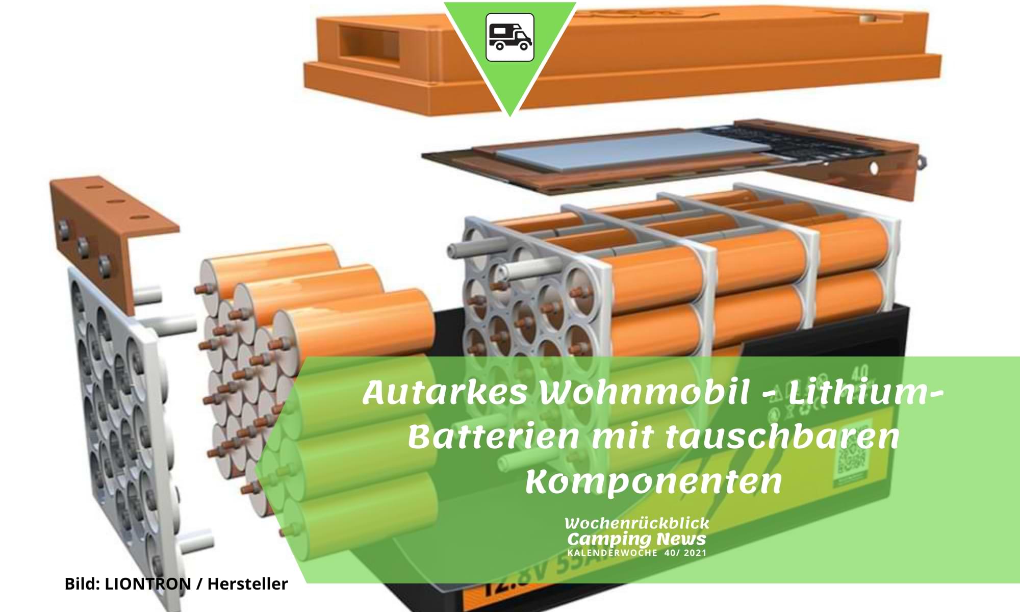 Autarkes Wohnmobil – Lithium-Batterien mit tauschbaren Komponenten