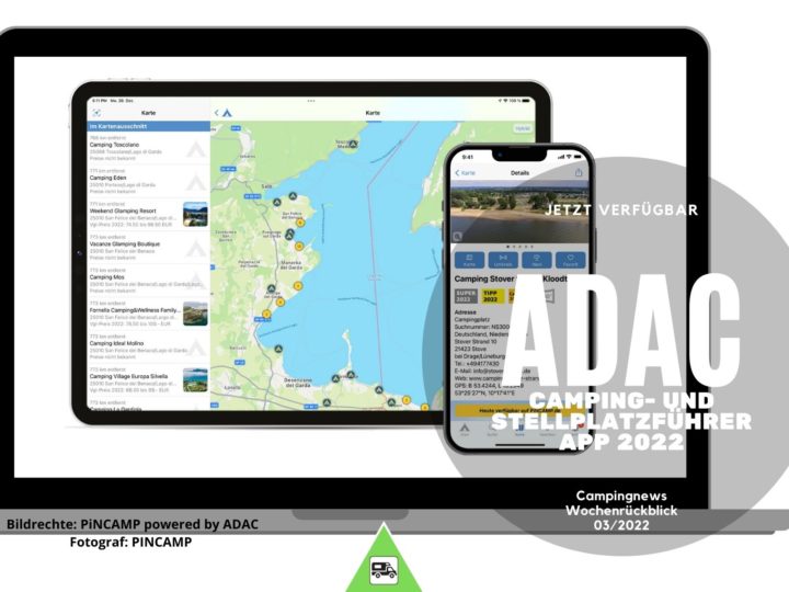 ADAC Camping- und Stellplatzführer-App 2022