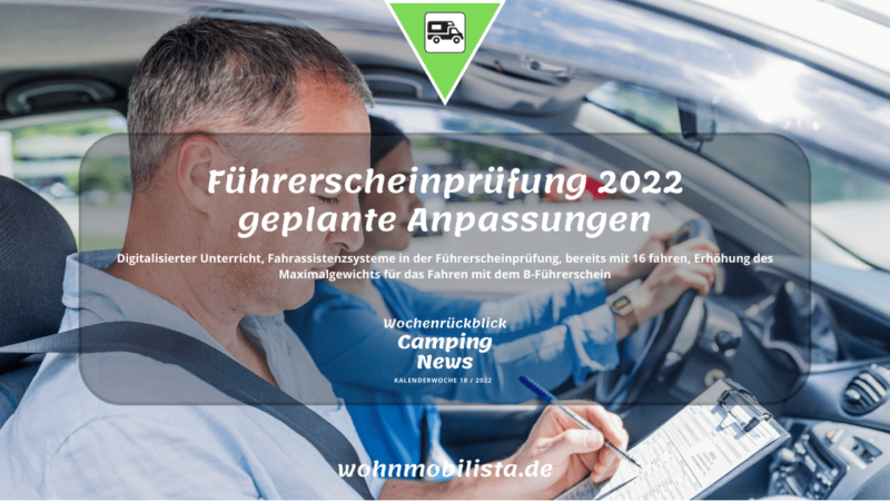 Führerscheinprüfung 2022 – geplante Anpassungen