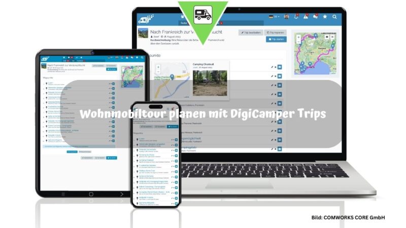 Wohnmobiltour planen mit DigiCamper Trips