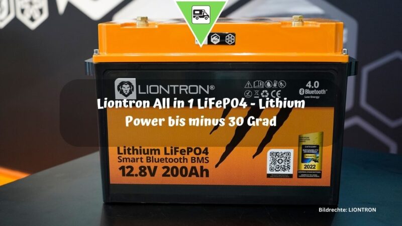 Liontron All in 1 LiFePO4 – Lithium Power bis minus 30 Grad