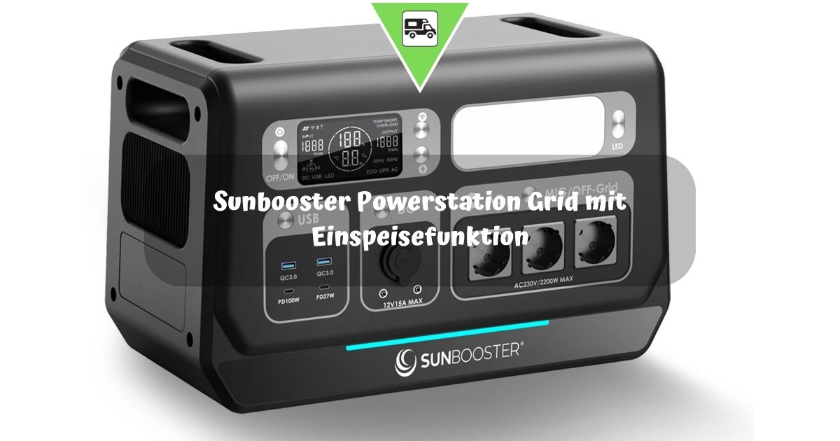 Sunbooster Powerstation Grid mit Einspeisefunktion