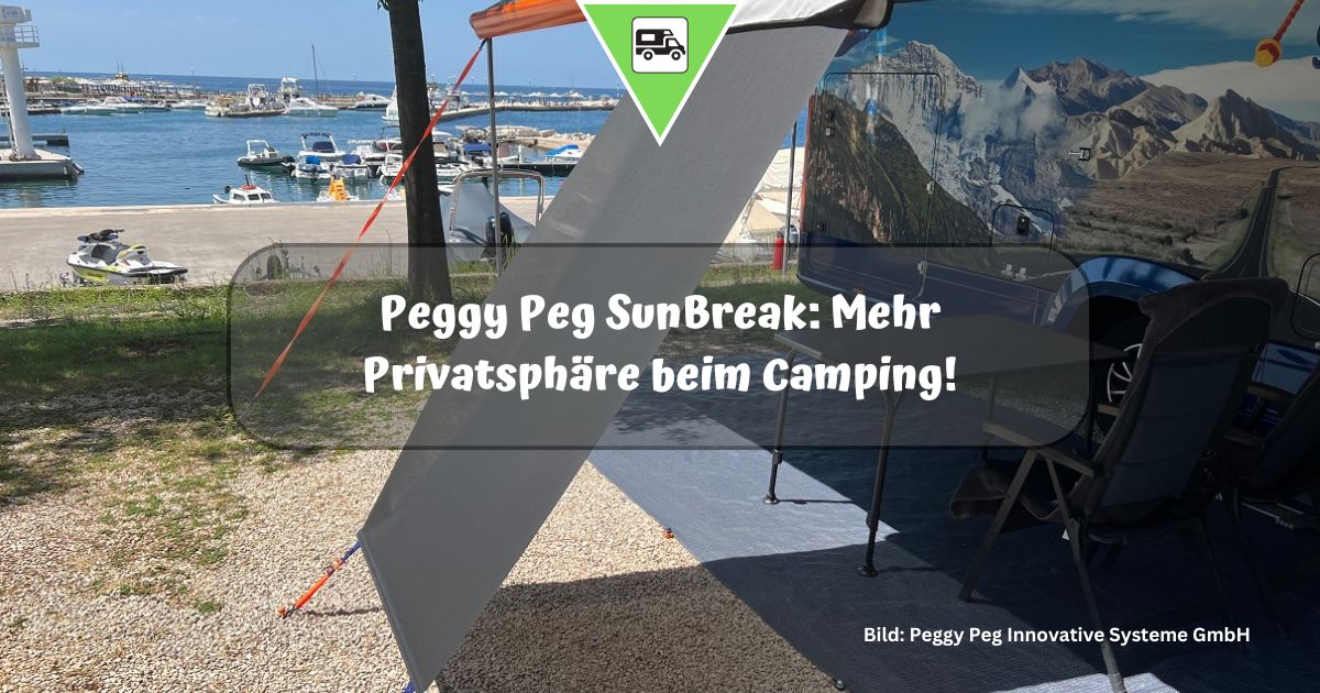 Peggy Peg SunBreak: Mehr Privatsphäre beim Camping!