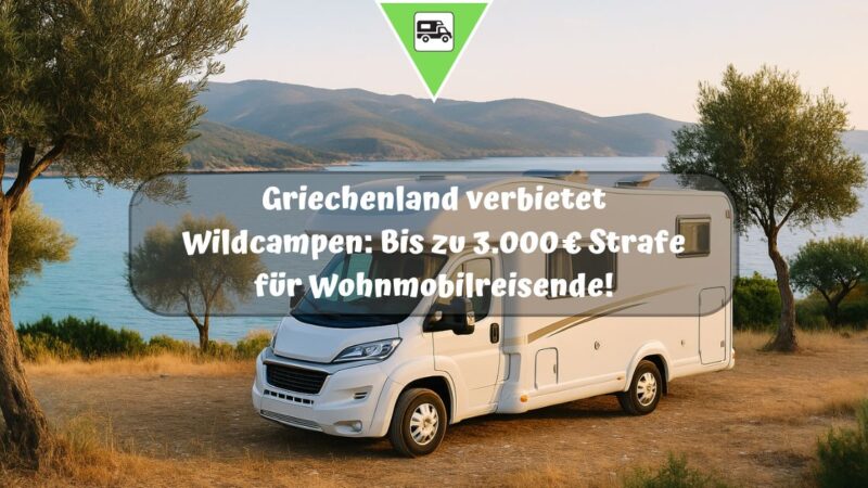 Griechenland verbietet Wildcampen: Bis zu 3.000 € Strafe für Wohnmobilreisende!