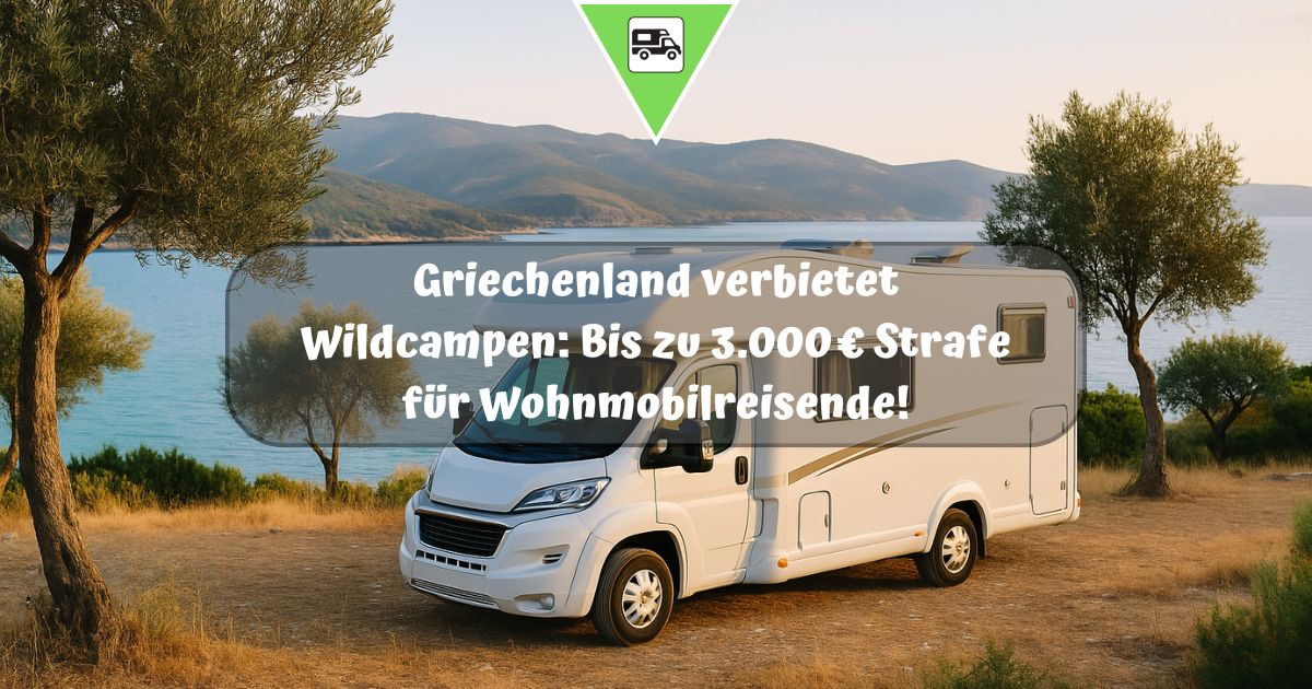 Griechenland verbietet Wildcampen: Bis zu 3.000 € Strafe für Wohnmobilreisende!