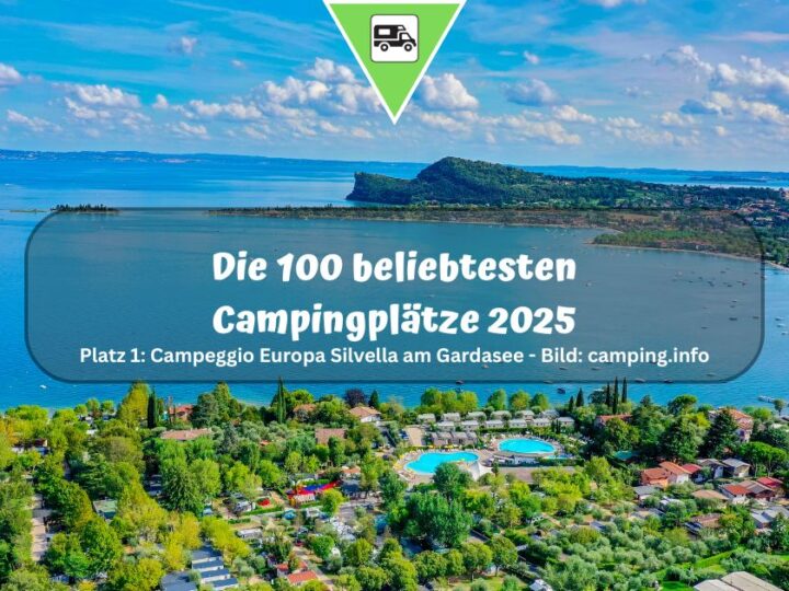 Die 100 beliebtesten Campingplätze 2025